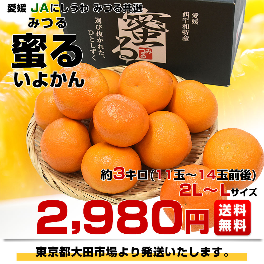 愛媛県産 JAにしうわ みつる共選 プレミアムいよかん 蜜る（みつる