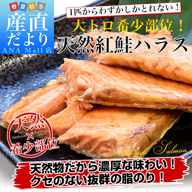天然紅鮭ハラス(希少な腹身の部位) アメリカ産 500g入り 送料無料(離島などの一部地域を除く) 紅鮭 鮭 ベニザケ シャケ サケ ※クール冷凍便